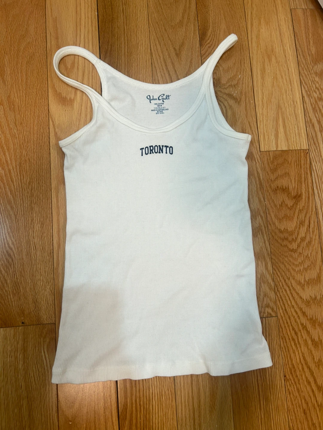John Galt White Toronto Tank Top