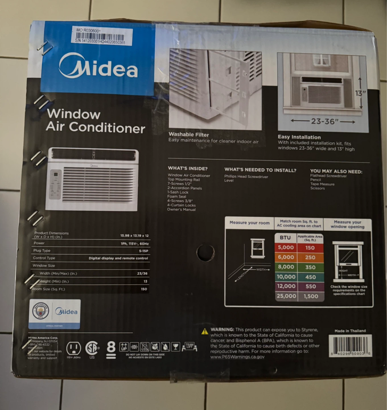Midea Window Air Conditioner 5000 BTU DOE - photo 2