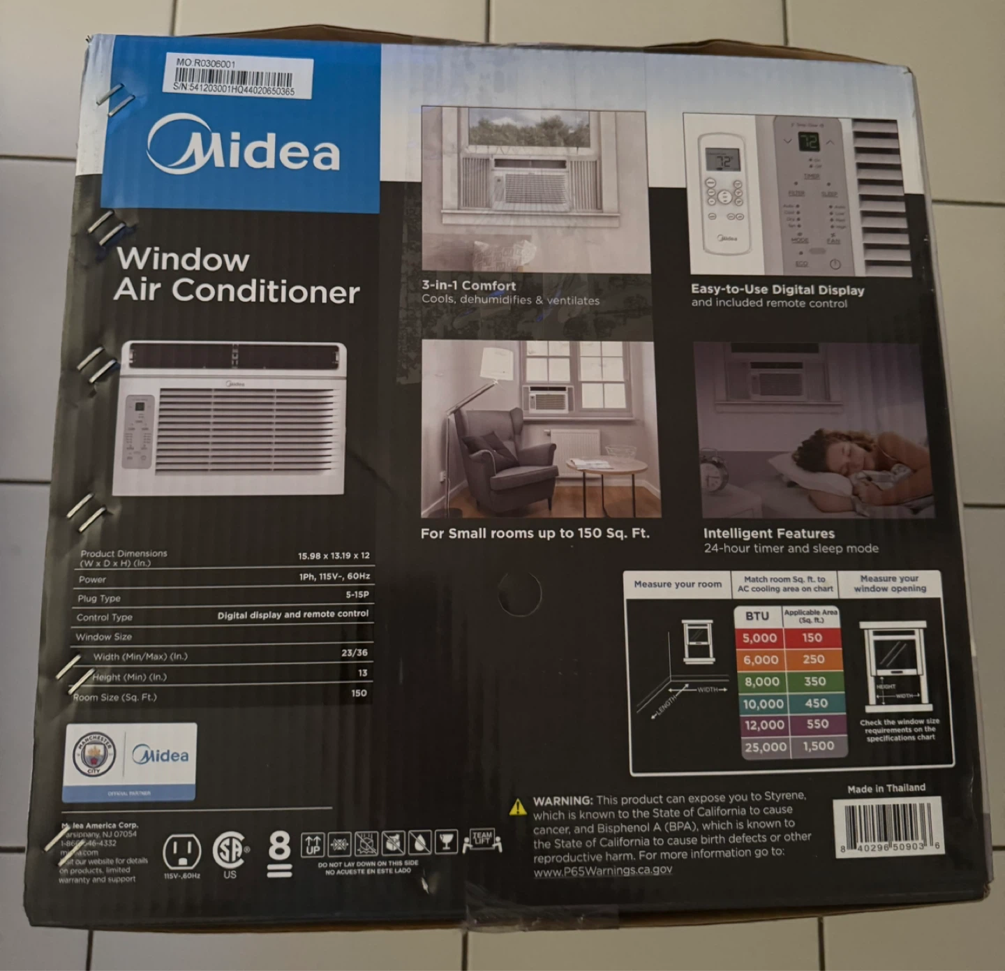 Midea Window Air Conditioner 5000 BTU DOE - photo 4