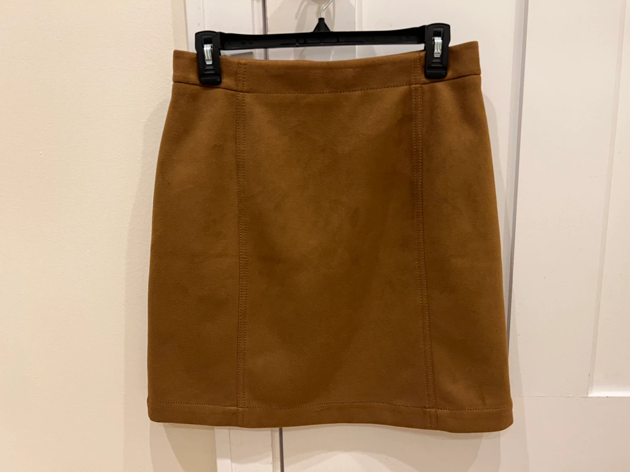 Ann Taylor Brown Suede Mini Skirt Size 4