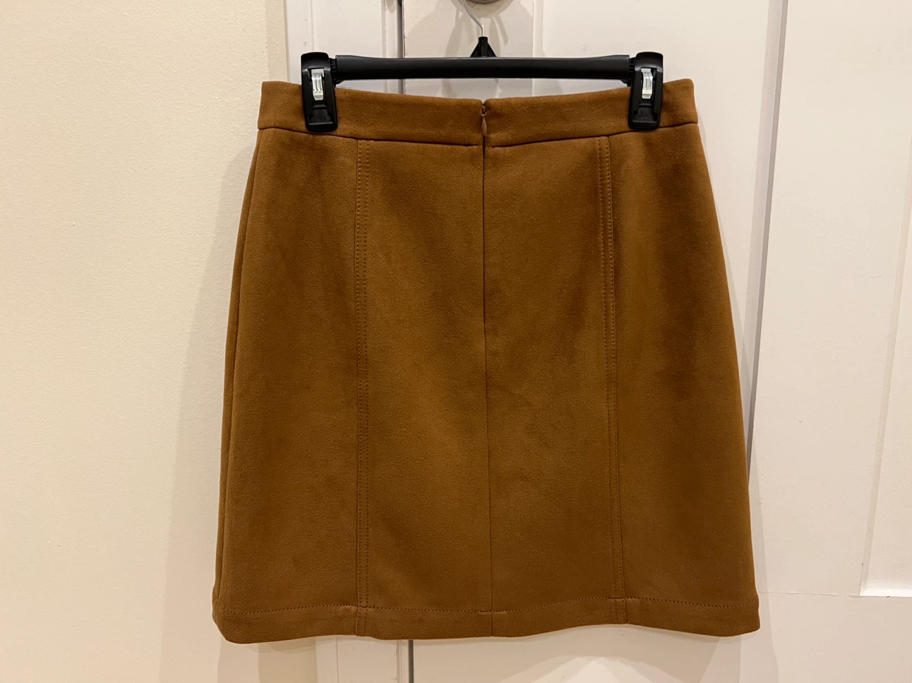 Ann Taylor Brown Suede Mini Skirt Size 4 - photo 2
