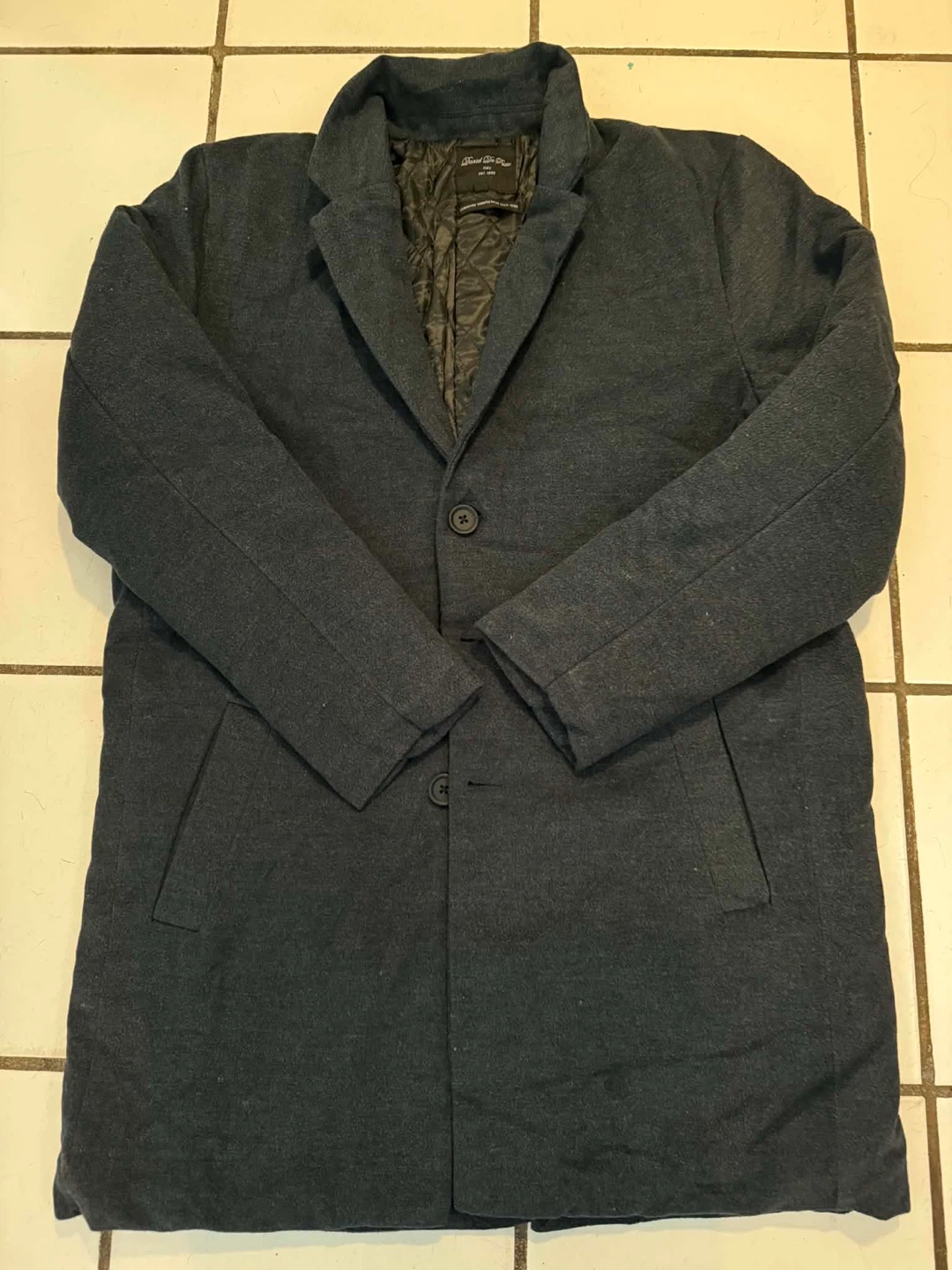 Dark Grey Blazer Style Coat