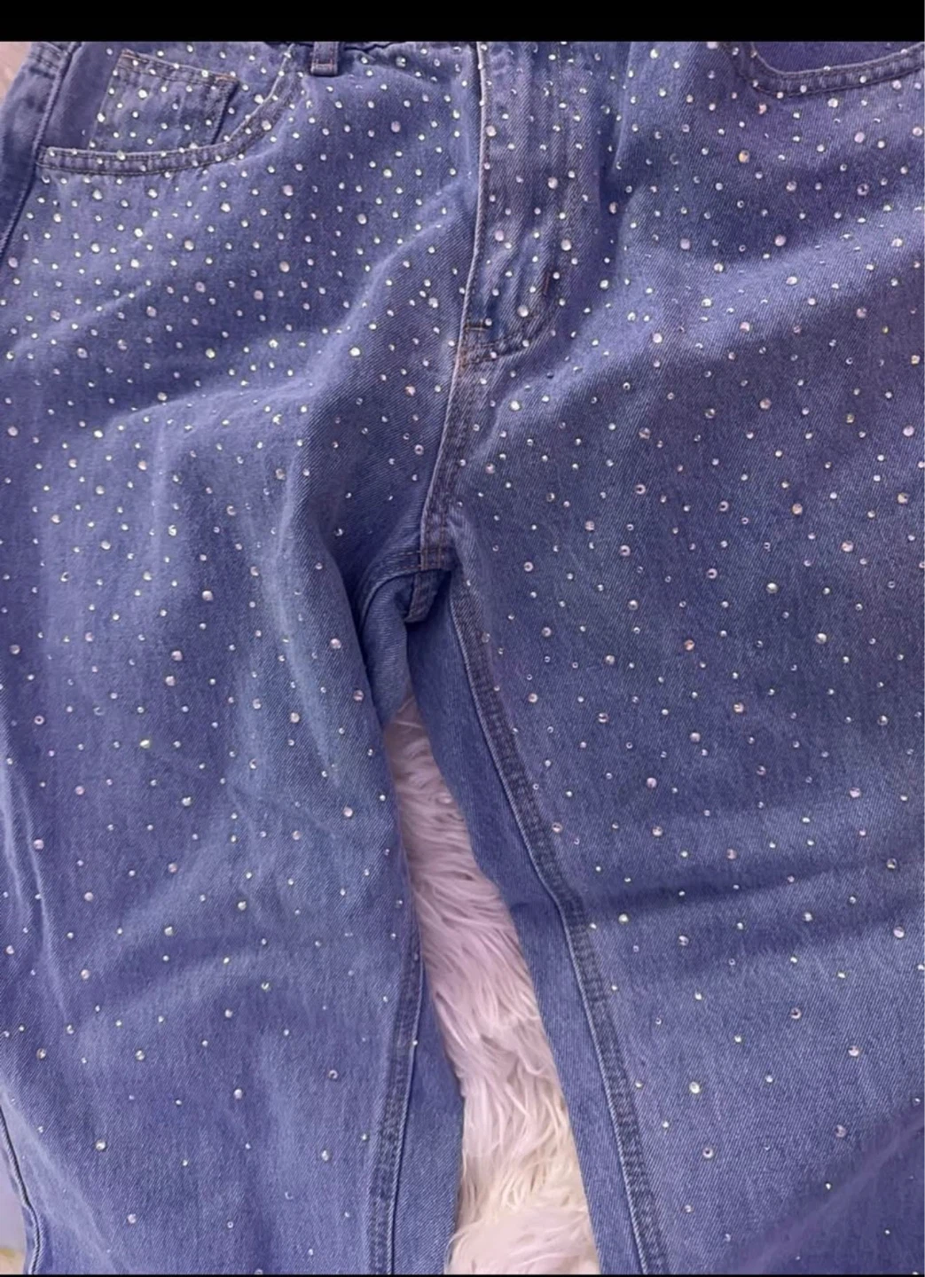 Women's Rhinestone Denim Jeans size 32