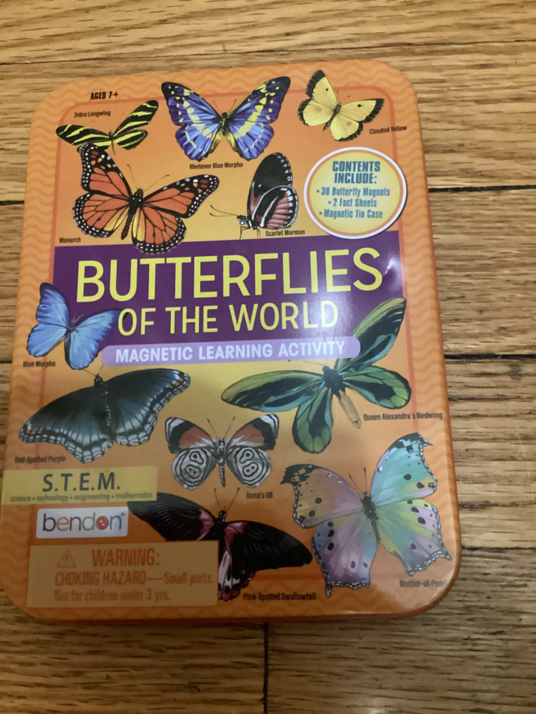 ⚽️ Butterflies of the World Magnetic Learning Activity Tin