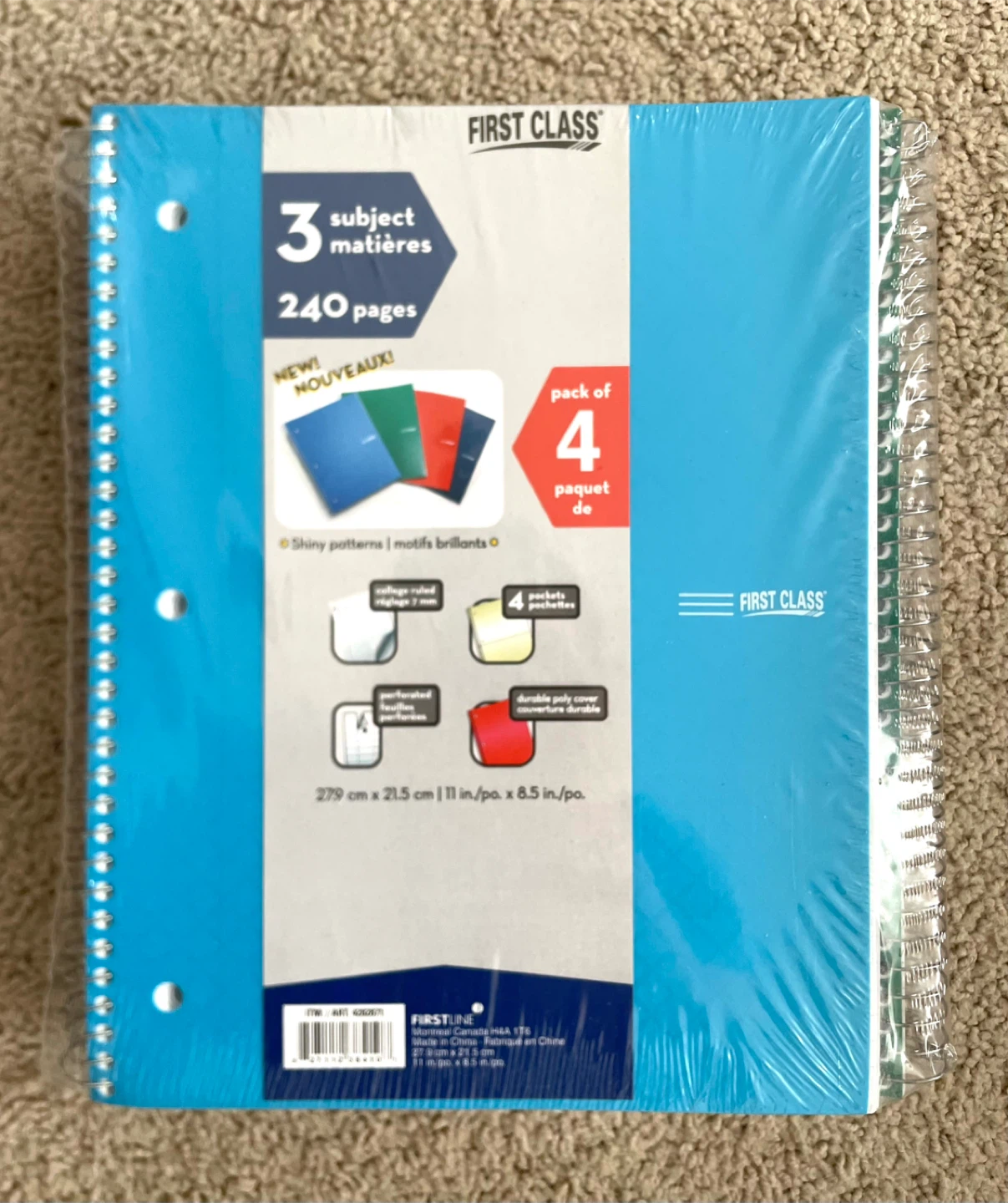 First Class 3-Subject Notebooks (Pack of 4) - photo 2