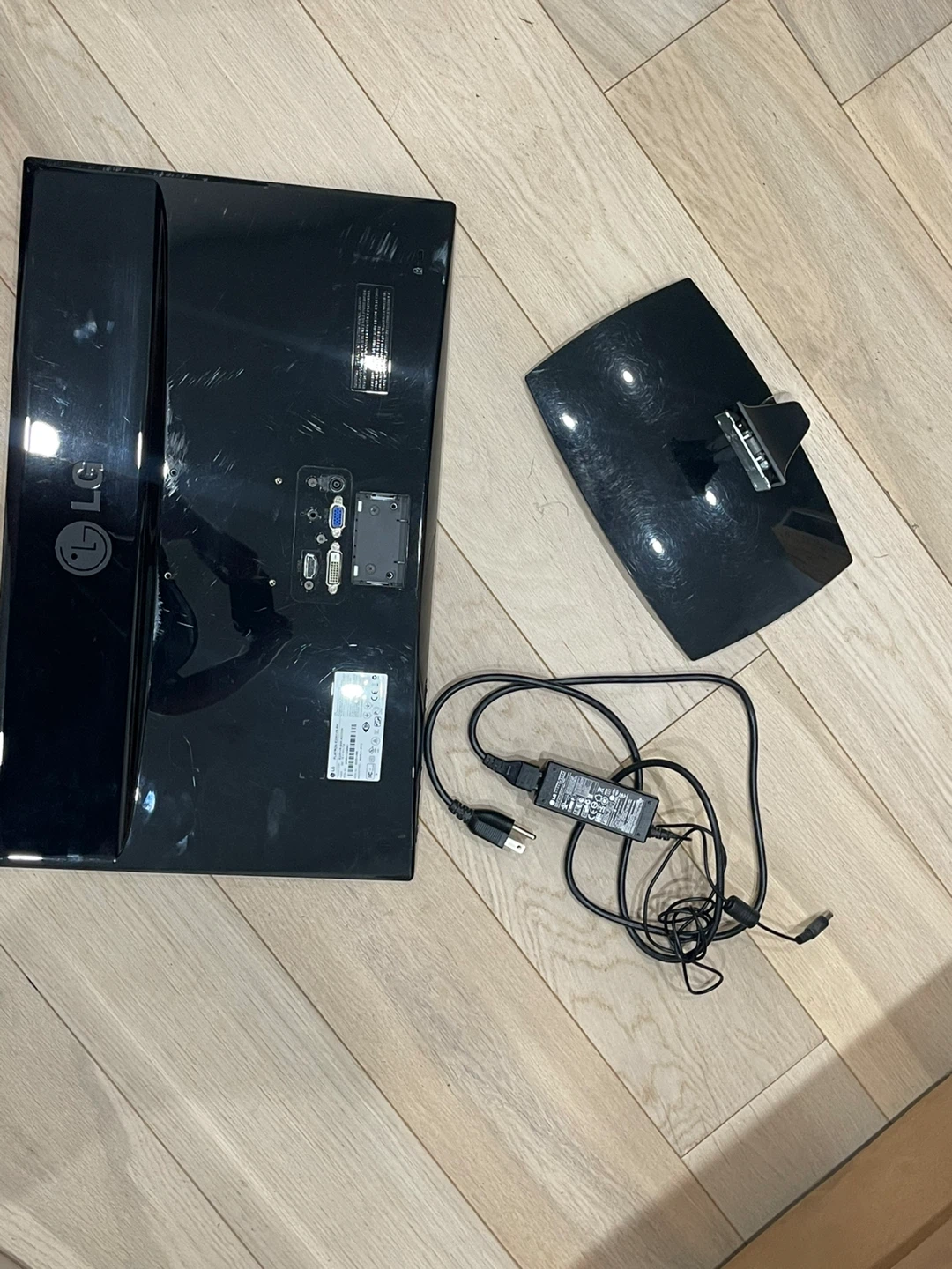 LG Monitor with Stand and Power Adapter
