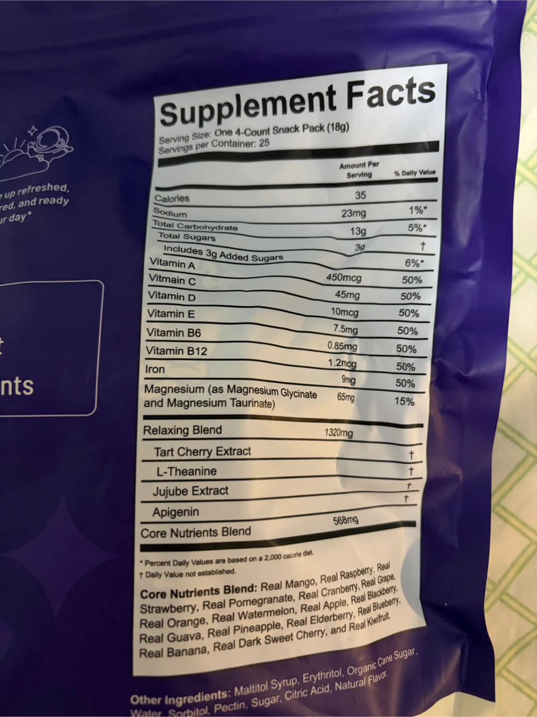 moonbrew Sleep + Vitamin Gummies Strawberry 25 Count 15.9oz - photo 4