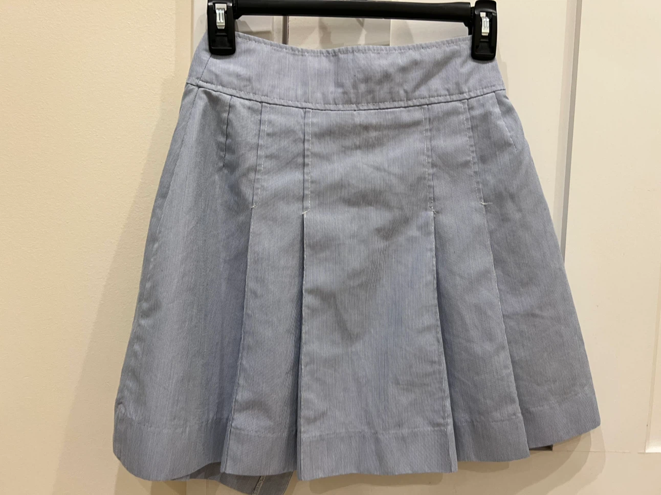 Size 2 Pleated Skirt - Blue Pinstripe - photo 2