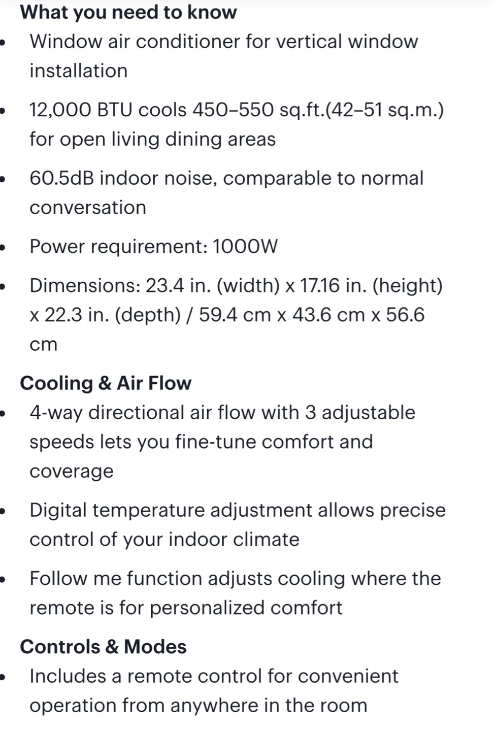 Insignia Window Air Conditioner - 12000 BTU - photo 4