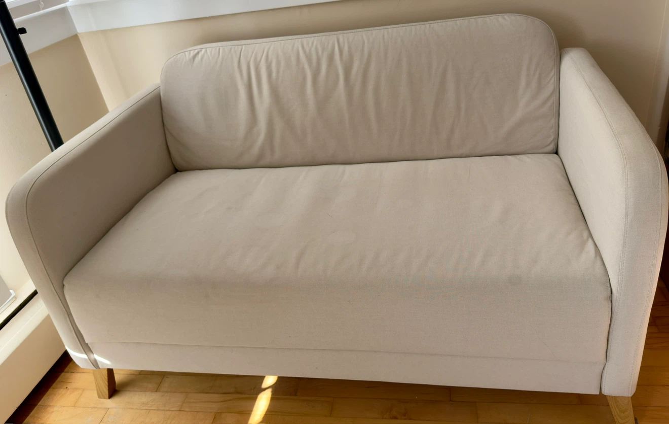Cream Loveseat Sofa