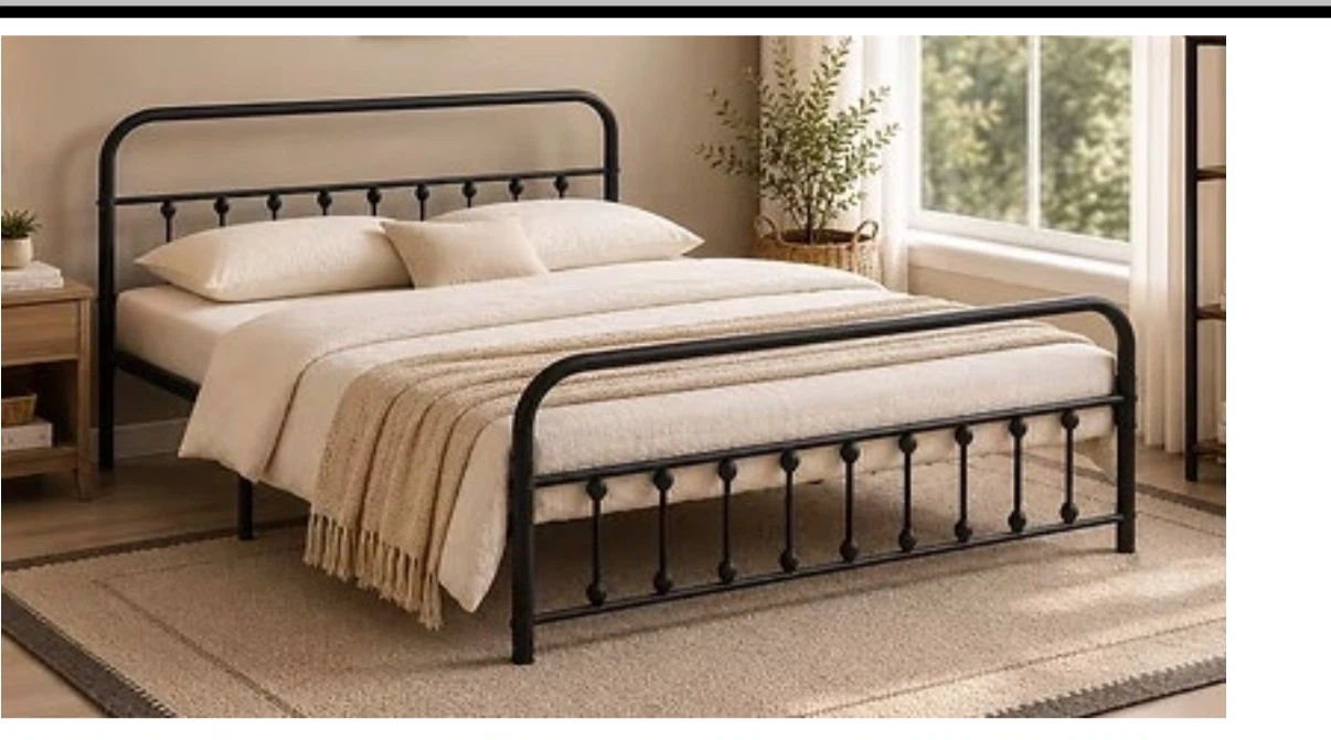 Black Metal Bed Frame