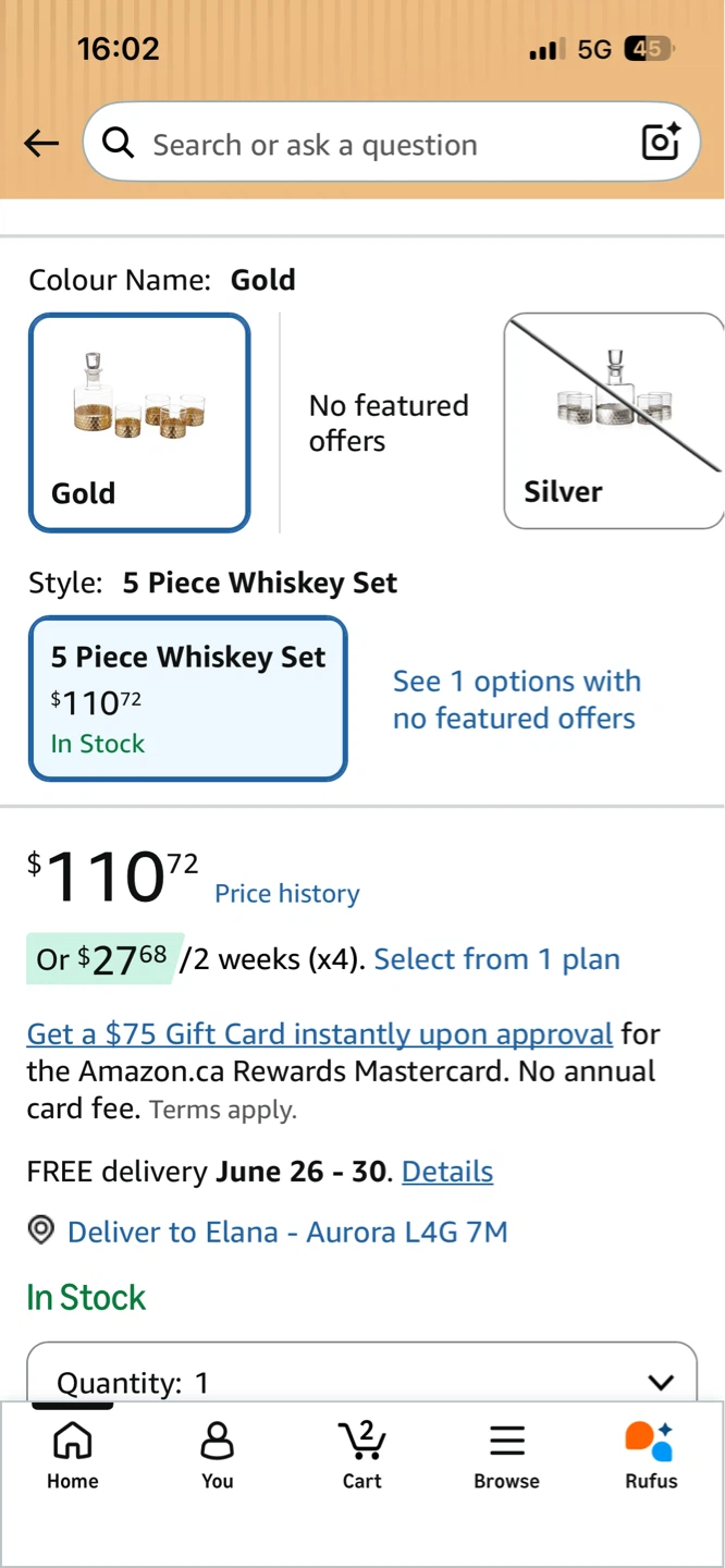 Fitz and Floyd Gold Daphne 5 Piece Whiskey Set - photo 5