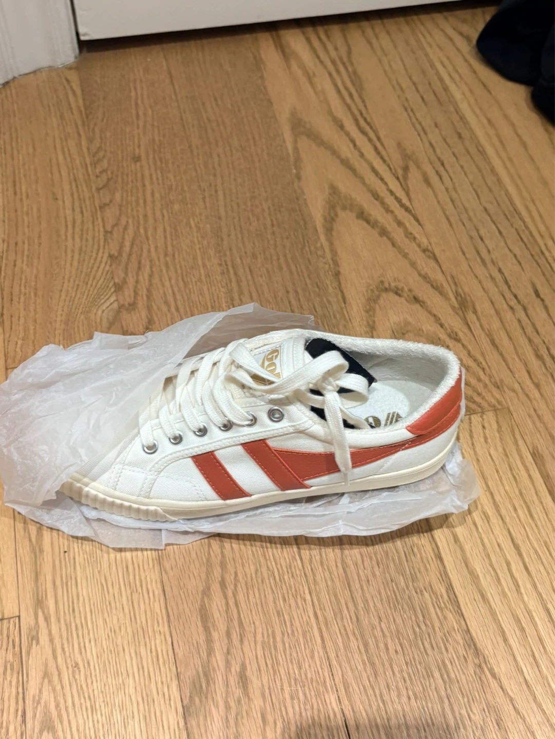 NIB Gola Tennis Mark Cox Shoes - Off White/Hot Coral - photo 4