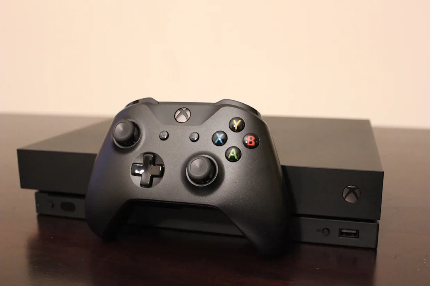 Xbox One X with Controller