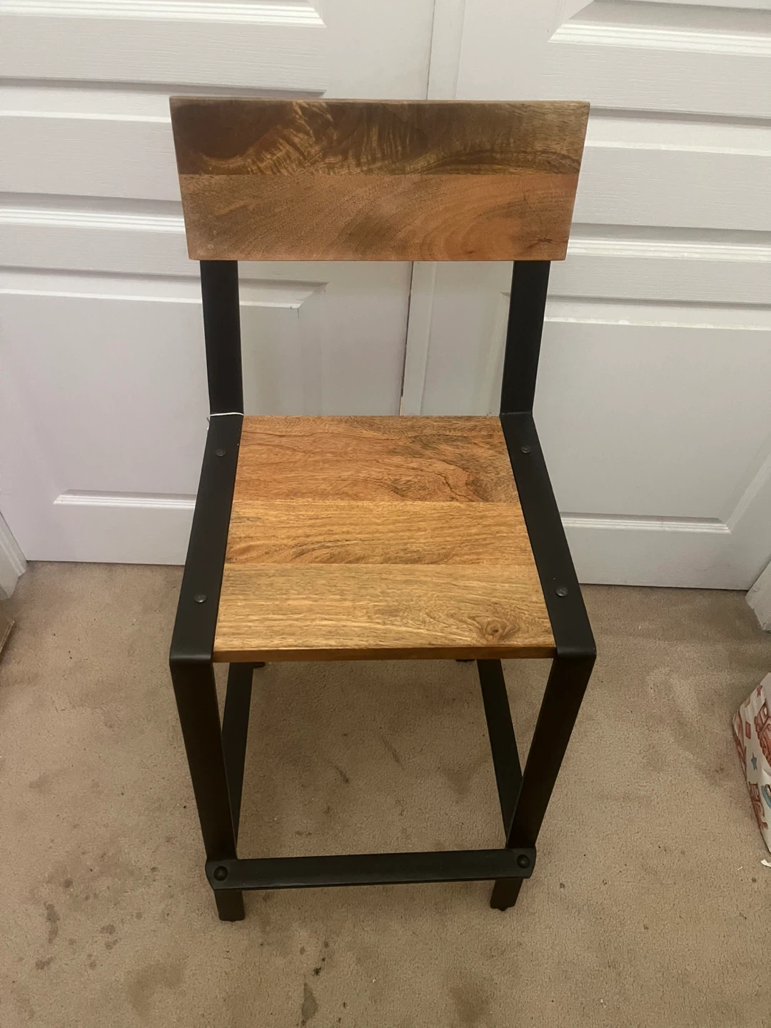 Industrial Style Wood & Metal Chair