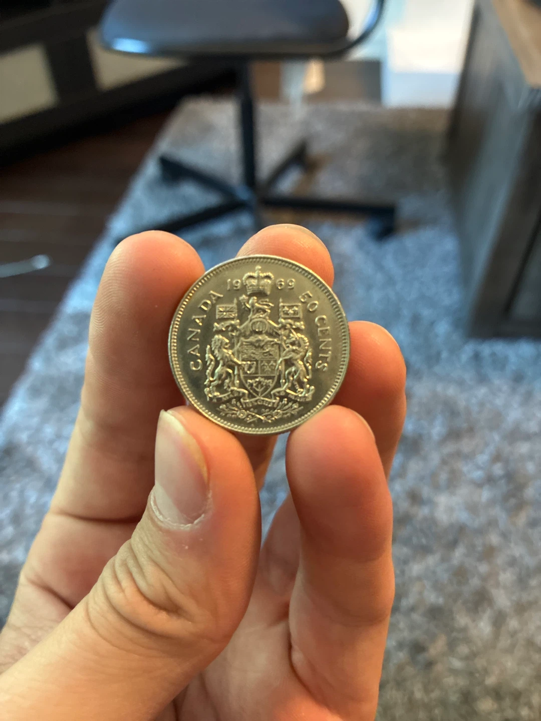 1969 Canada 50 Cents Coin