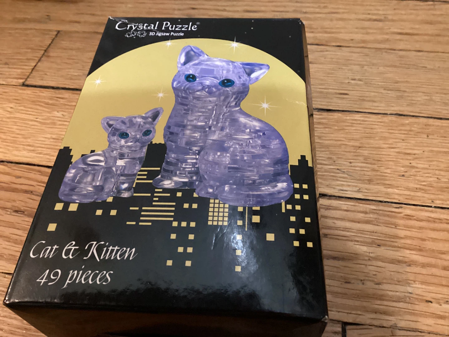 ⚽️Crystal Puzzle Cat & Kitten 3D Jigsaw Puzzle - 49 Pieces - photo 2