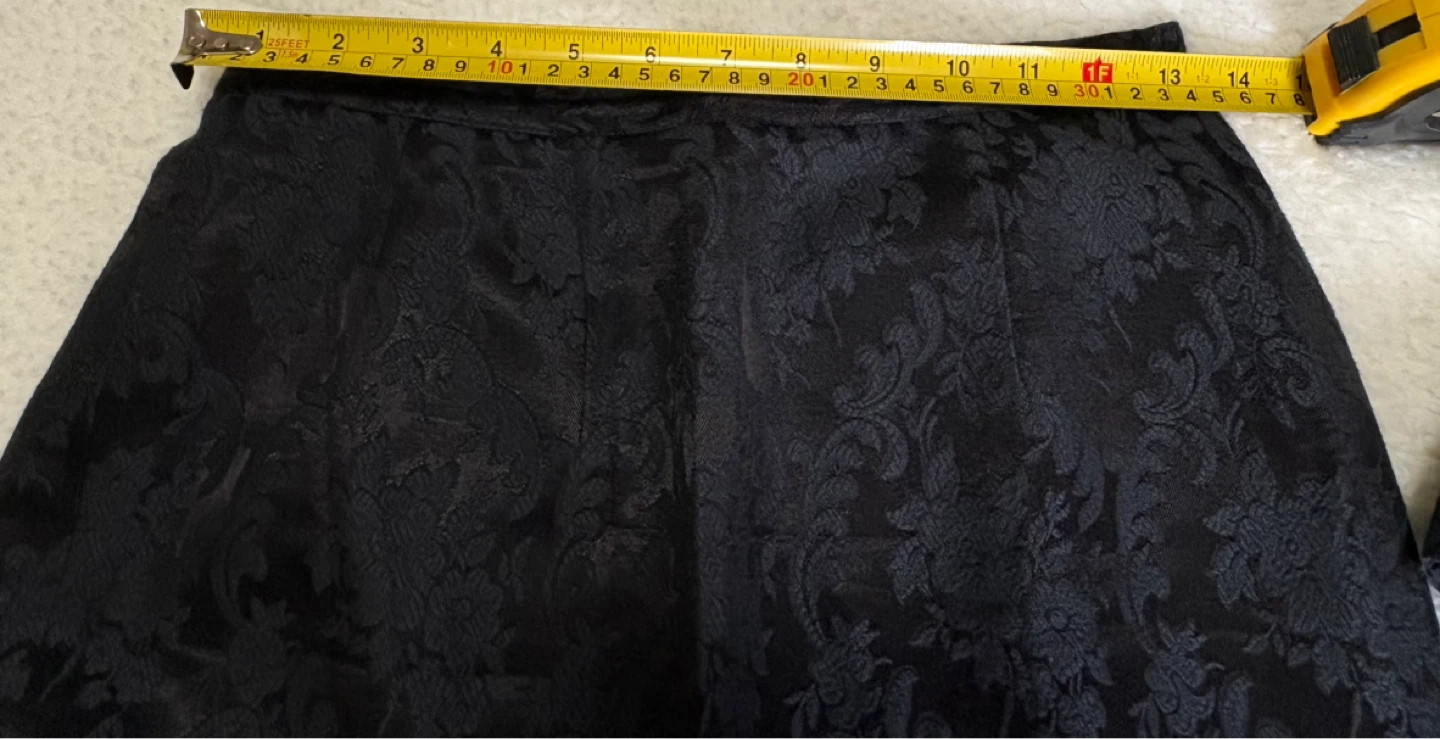 Vintage Black Damask Skirt Suit Set ⚽️ - photo 4