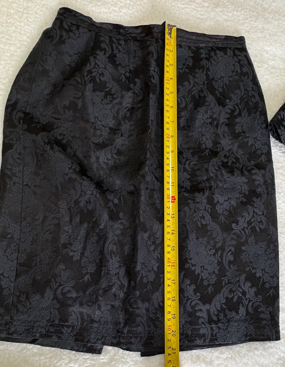 Vintage Black Damask Skirt Suit Set ⚽️ - photo 5