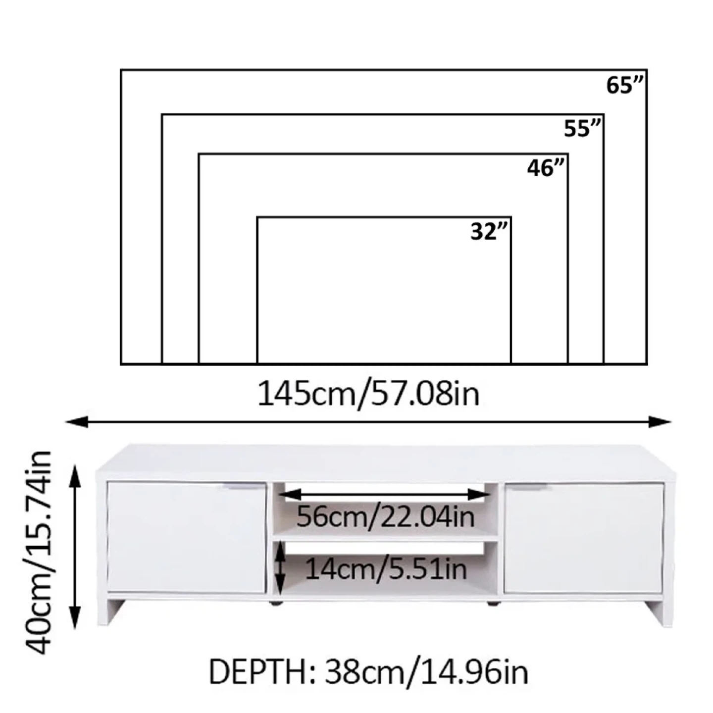 TV Stand with Storage - photo 3