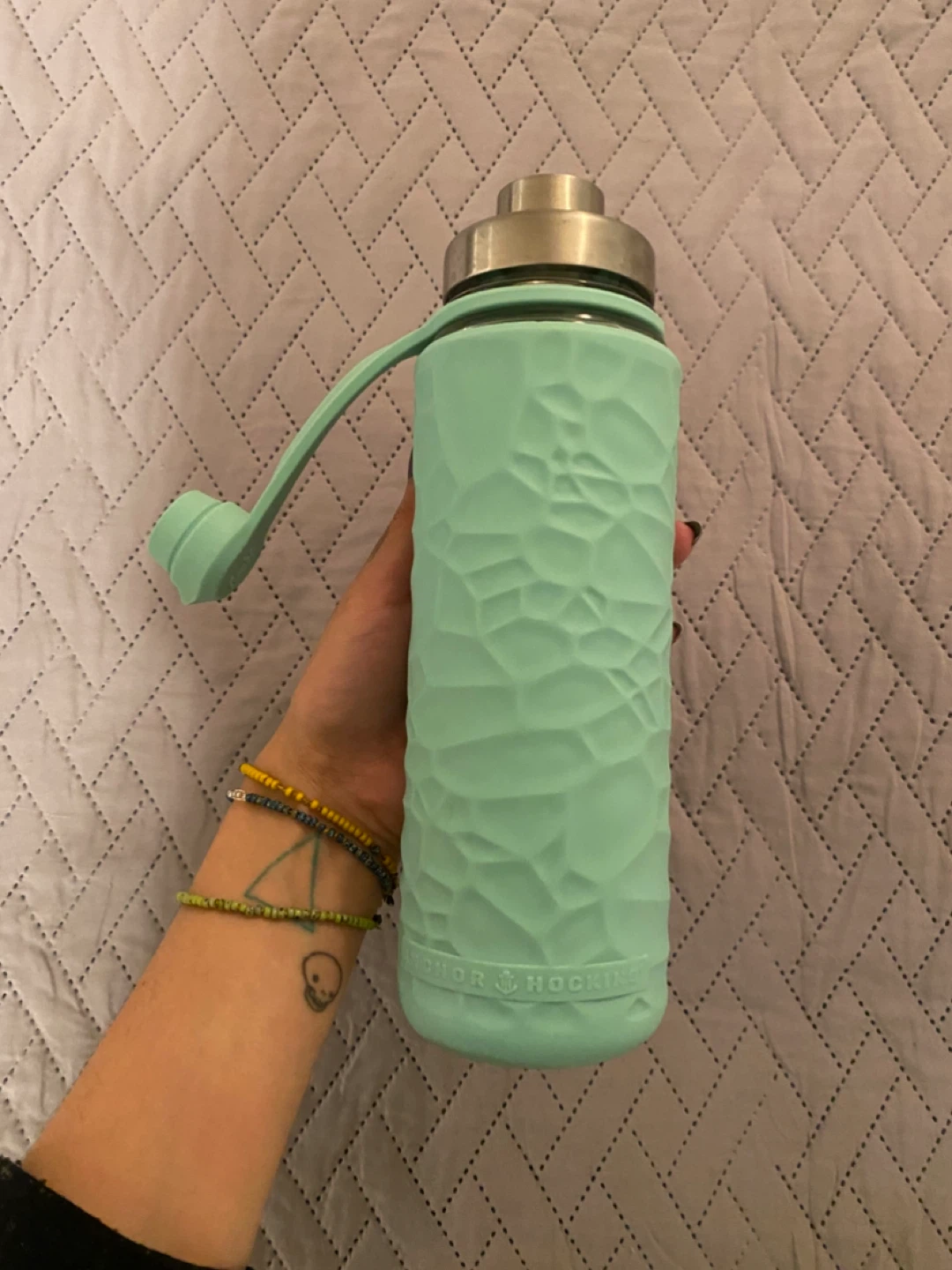 Glass water bottle