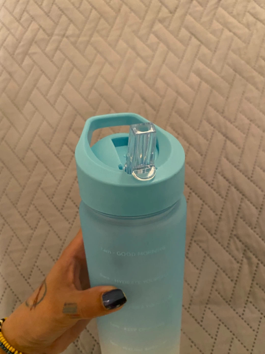 Water bottle with straw - photo 3