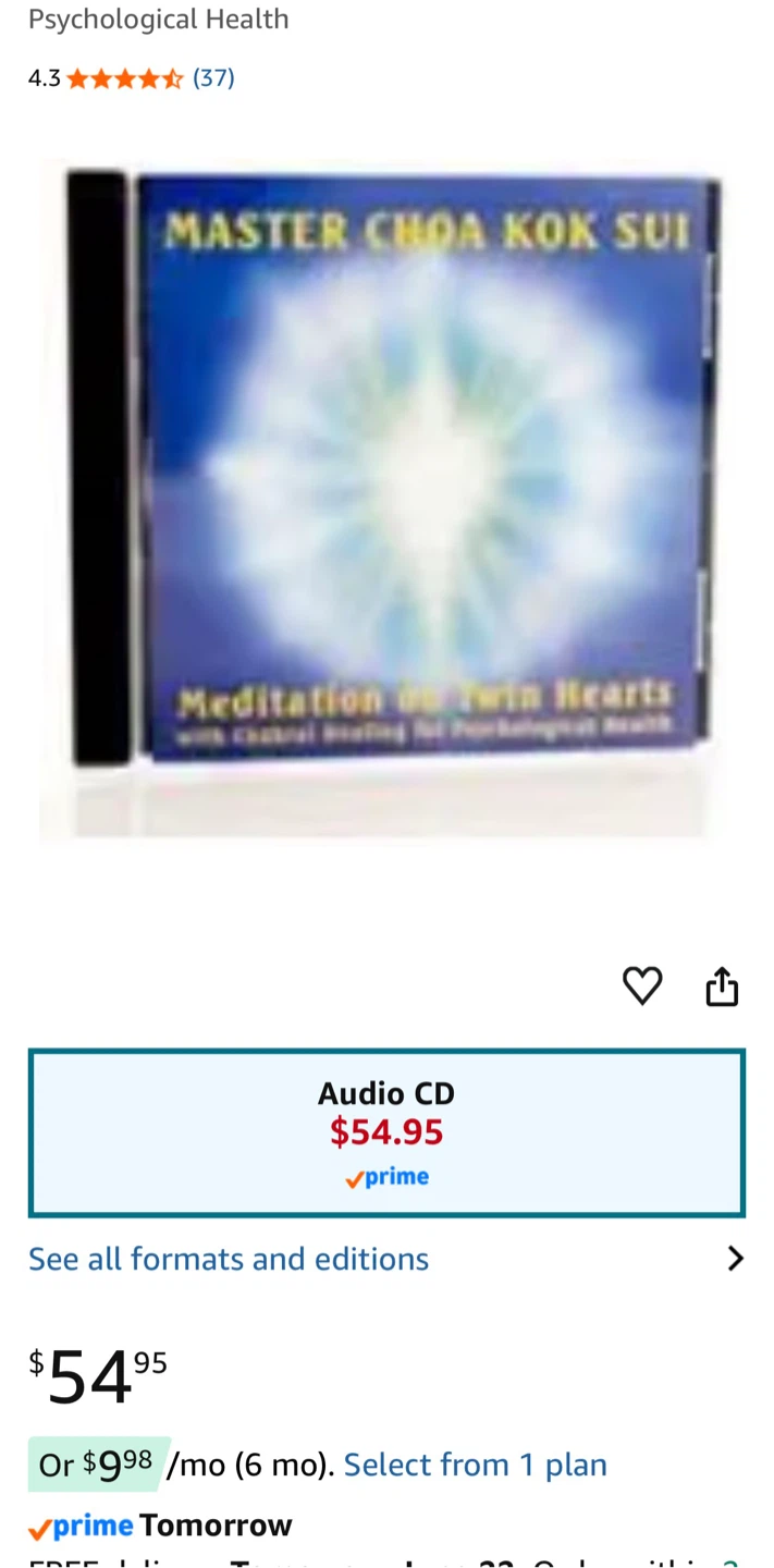 Master Choa Kok Sui Planetary Meditation for Peace CD - photo 2