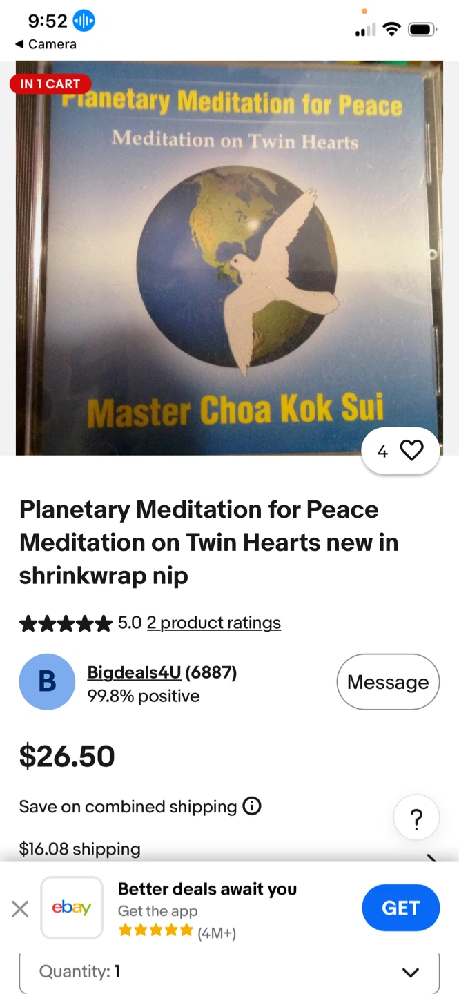 Master Choa Kok Sui Planetary Meditation for Peace CD - photo 4