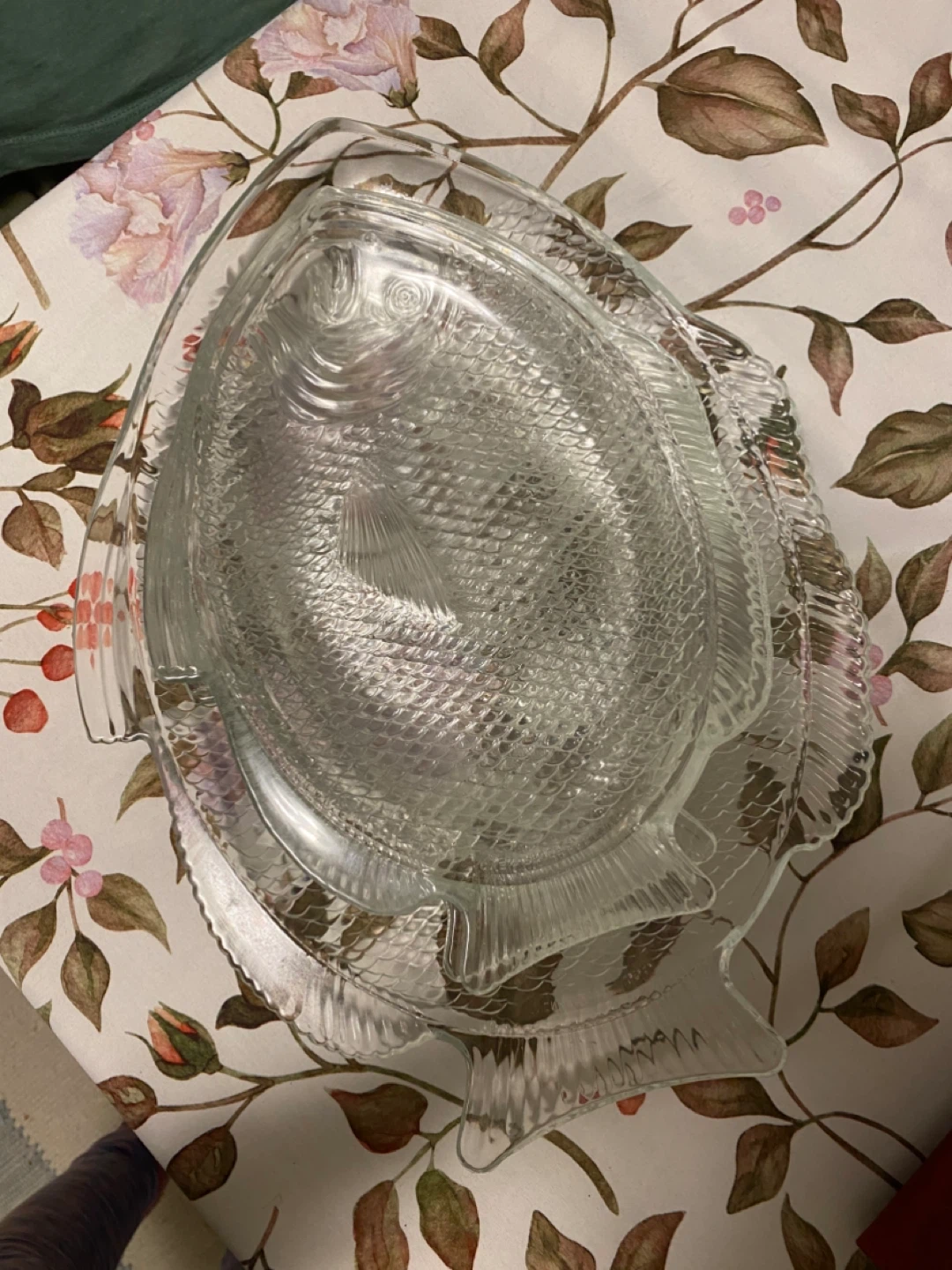 Vintage fish glass plates - photo 2