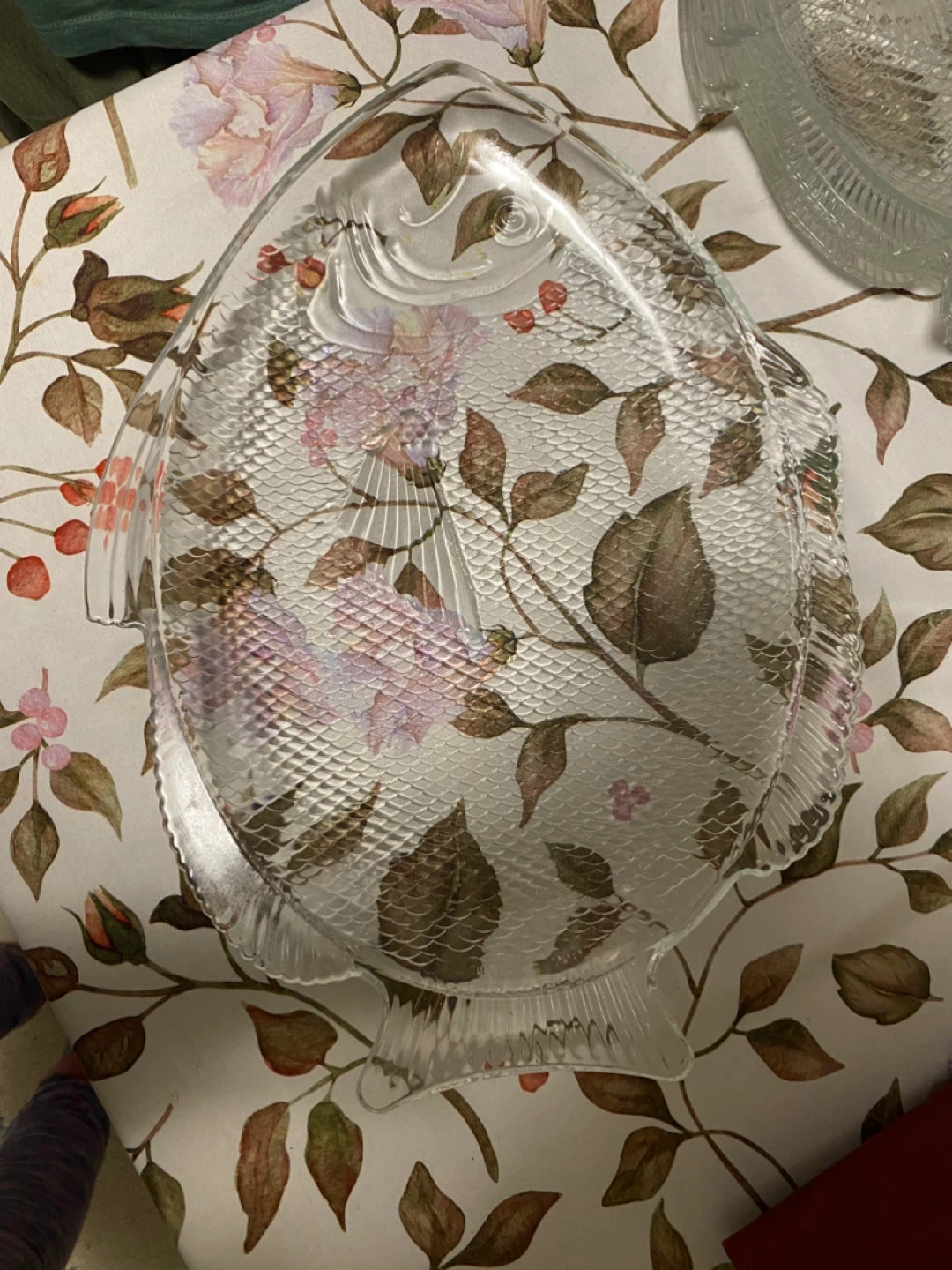 Vintage fish glass plates - photo 4