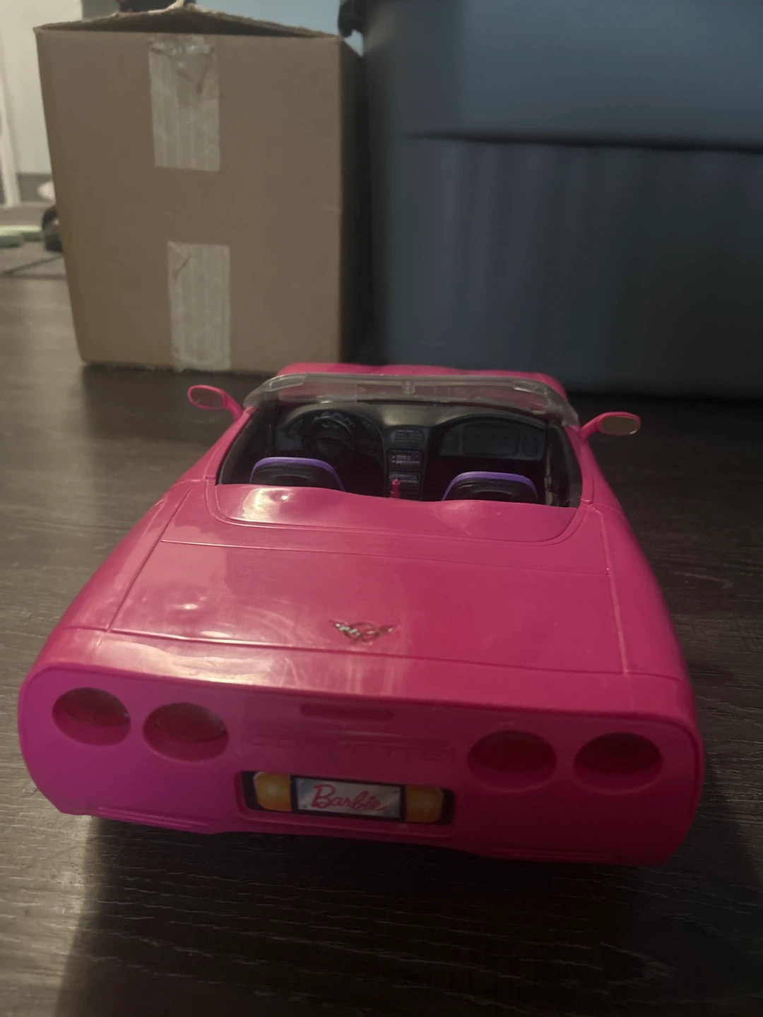 Barbie Pink Corvette Convertible Toy Car - photo 3