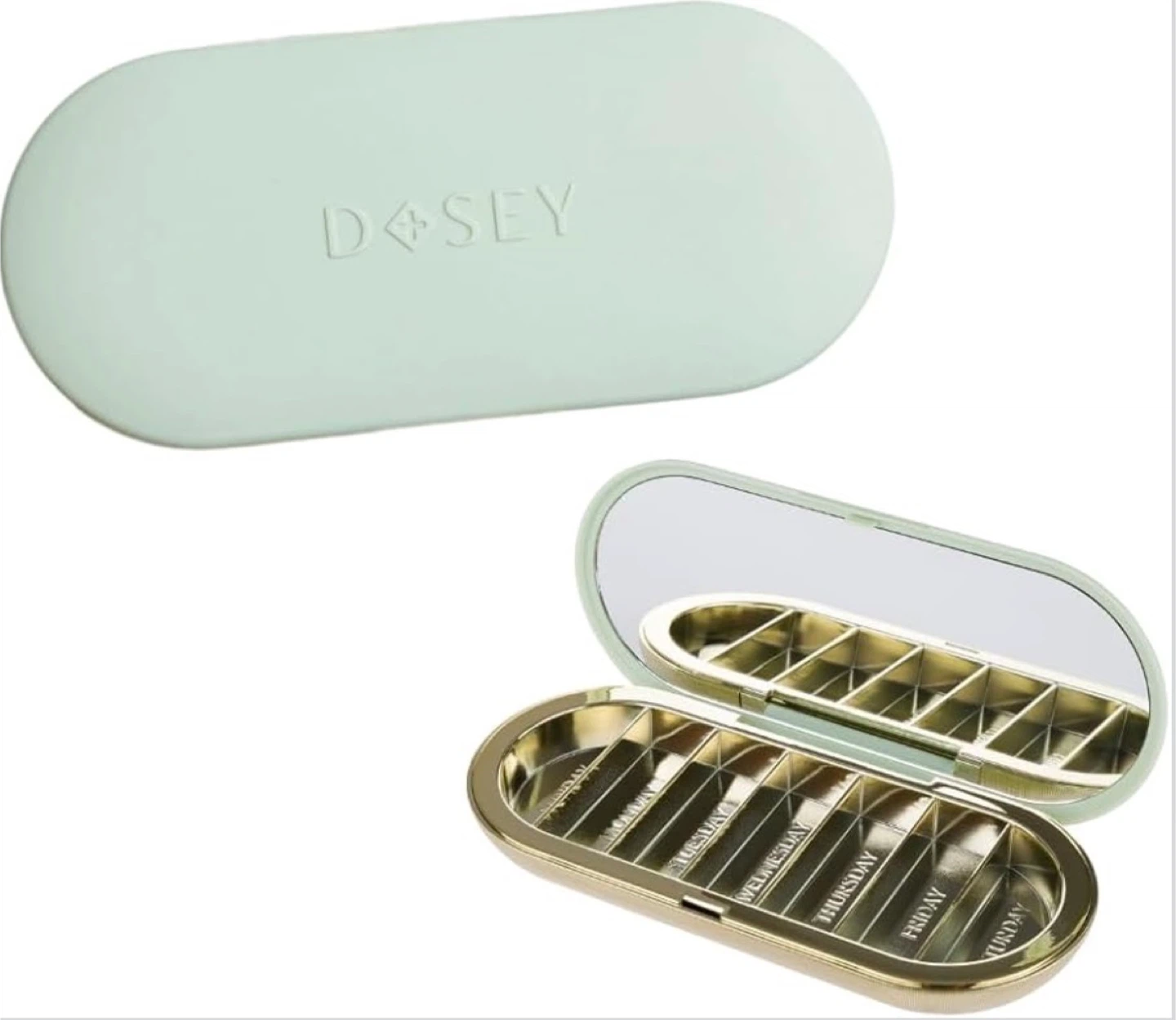 New Dosey 7-Day Pill Compact with Mirror Green - photo 2