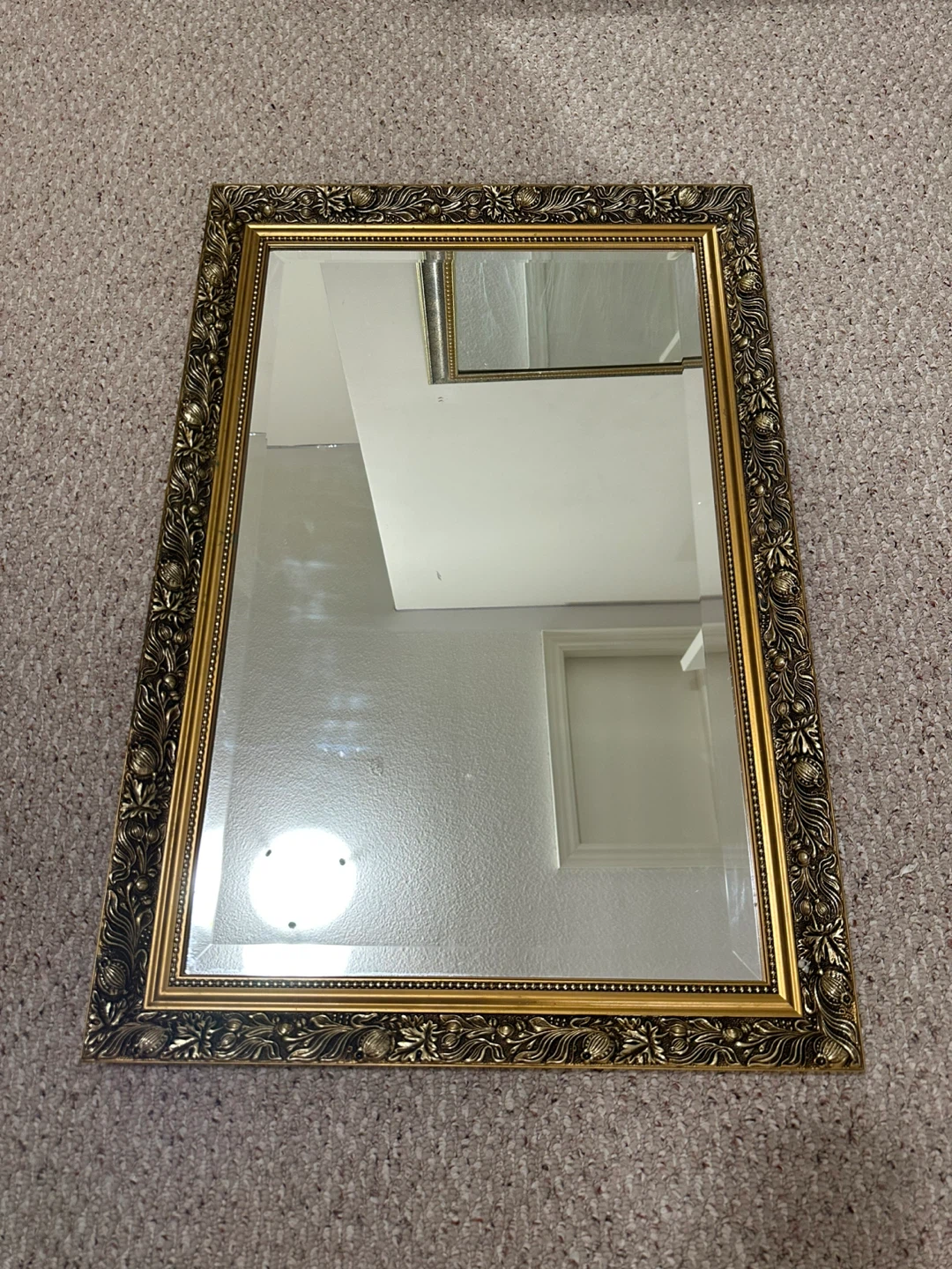 Ornate Gold Framed Wall Mirror