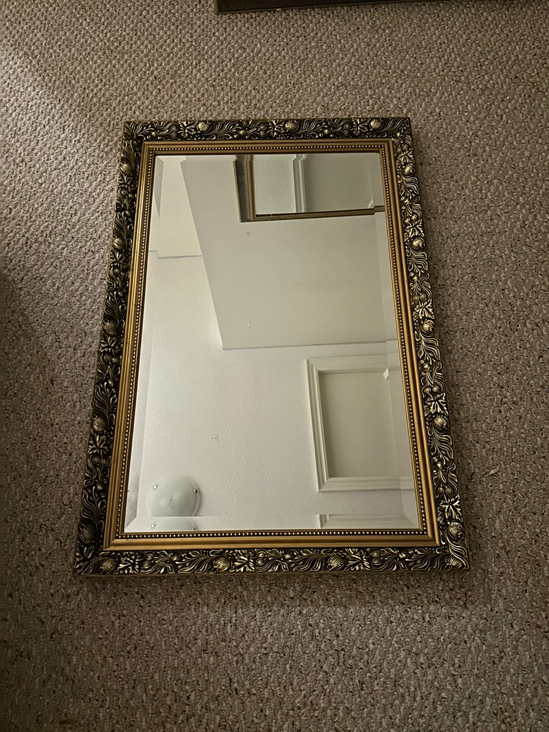Ornate Gold Framed Wall Mirror - photo 2