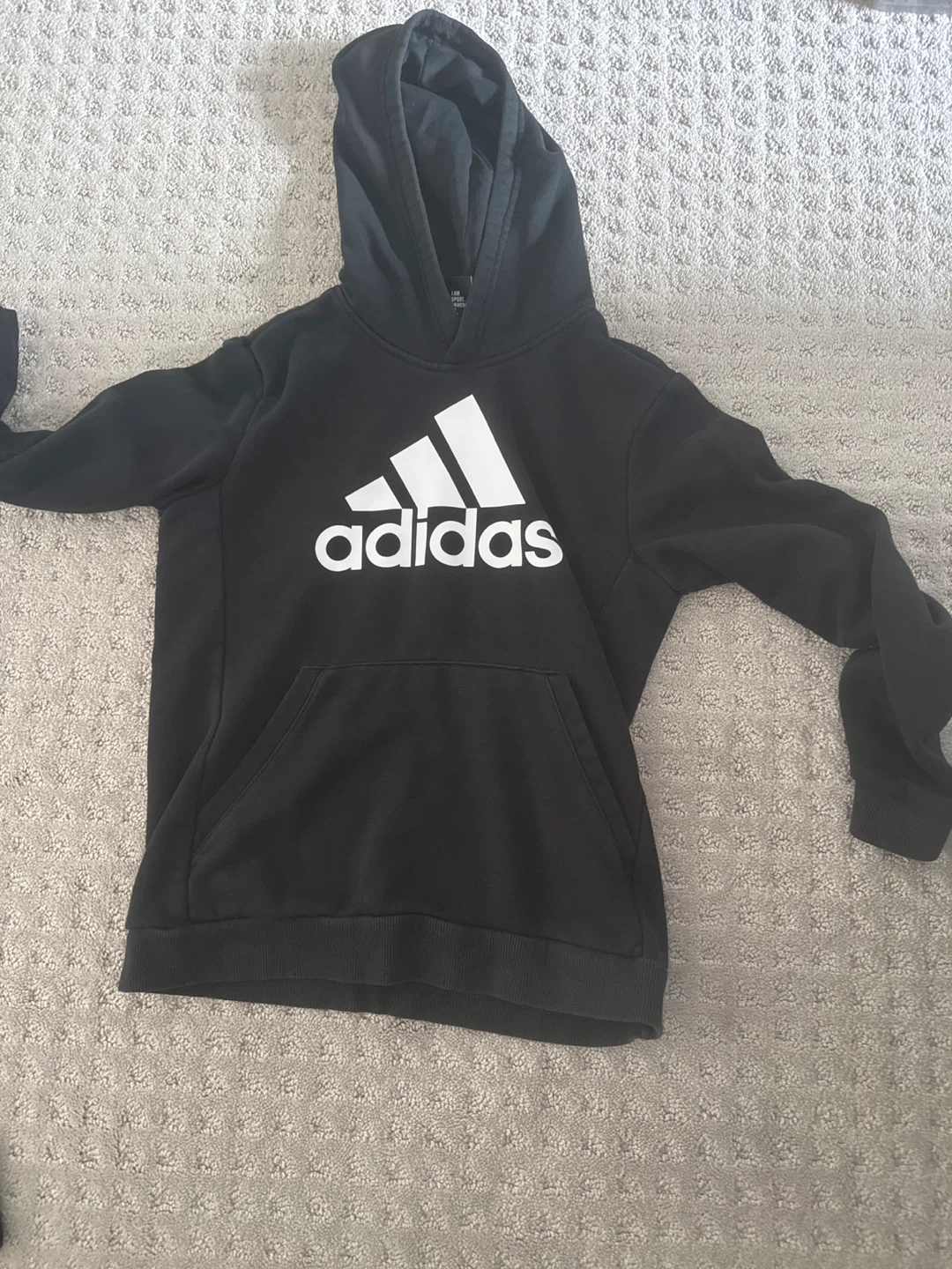 Black Adidas Hoodie with Logo