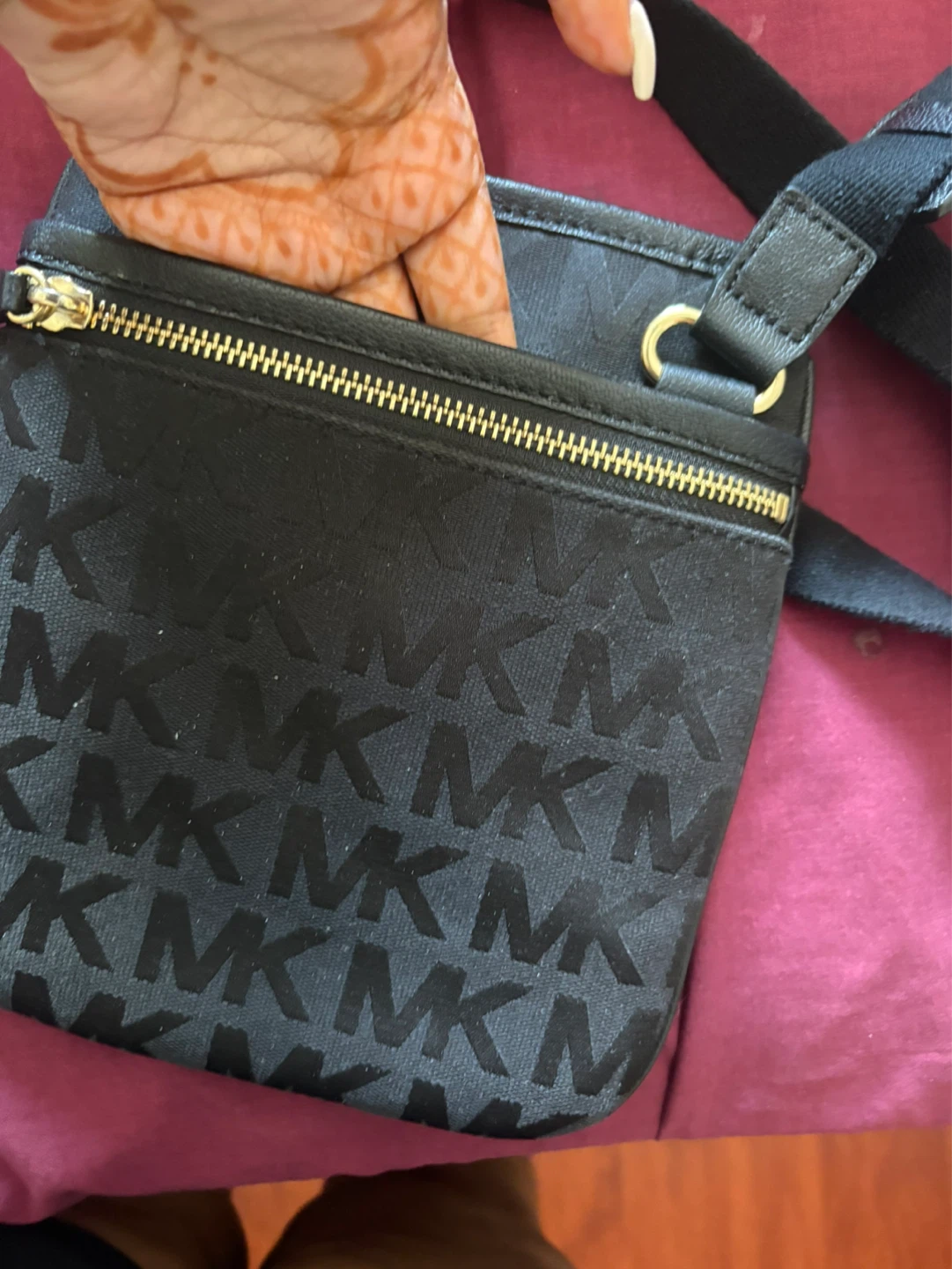 Michael Kors Black MK Signature Crossbody Bag - photo 2