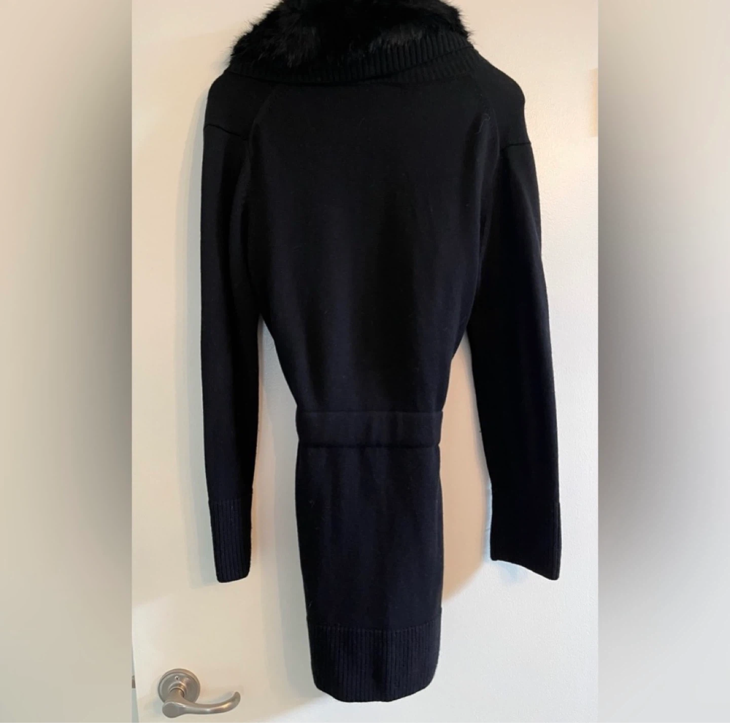 Banana Republic Knit Cardigan with Faux Fur Collar ⚽ - photo 3