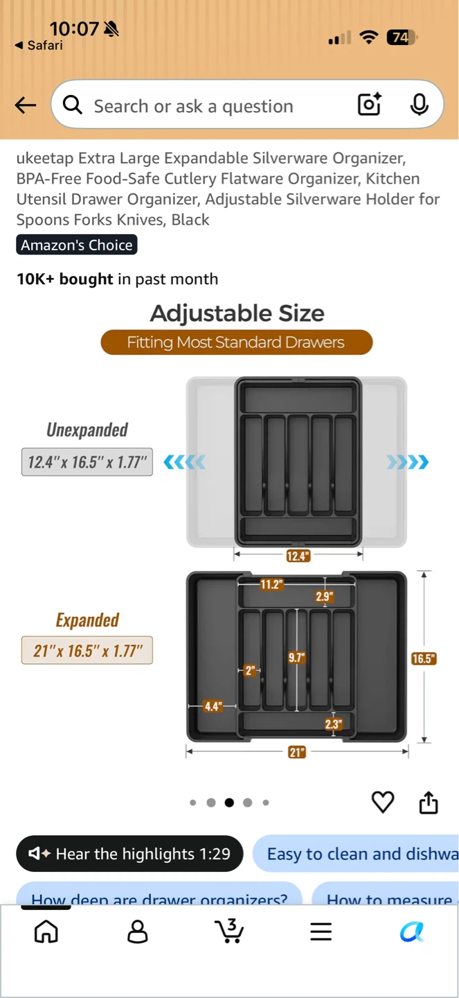 Expandable kitchen Organizer - photo 2