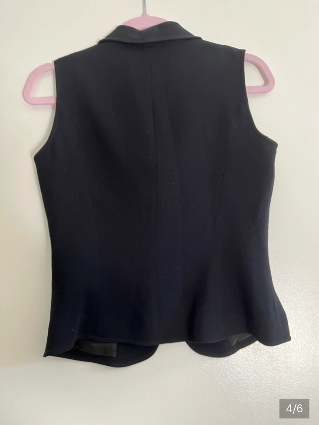 Vintage Black Sleeveless Zip-Up Vest ⚽ - photo 3