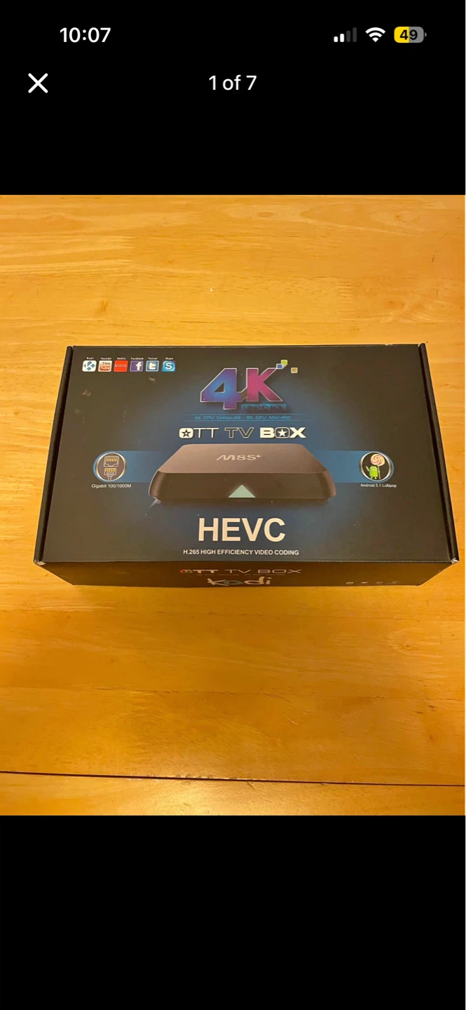 4K Android TV Box M8S+ HEVC