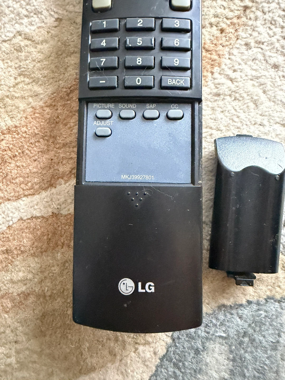 LG MKJ39927801 TV REMOTE CONTROL - photo 2