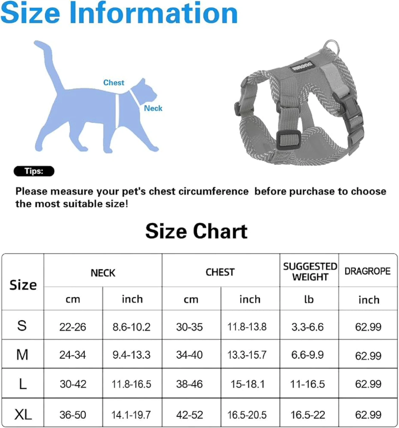 Cat harness - XL - photo 2