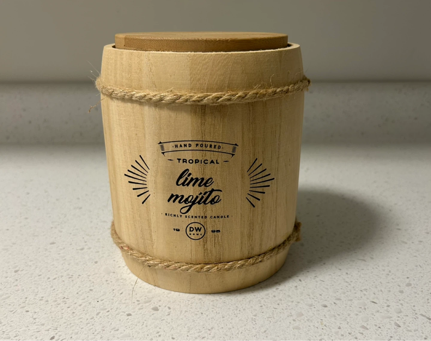 DW Home Hand Poured Tropical Lime Mojito Scented Candle