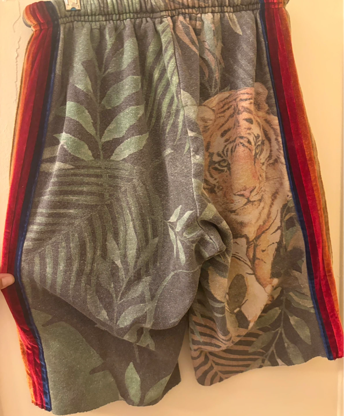 Aviator Nation RARE Tiger & Palm Print Sweat Shorts - photo 2