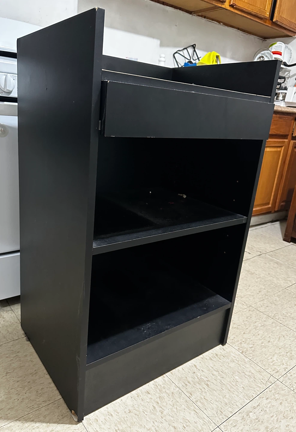 Black Wooden storage corner - photo 5