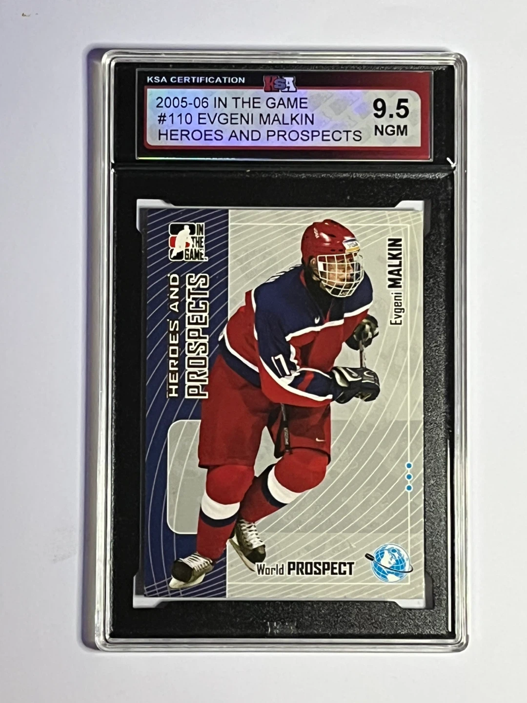 Evgeni Malkin 2005-06 Heroes and Prospects Card (KSA 9.5)