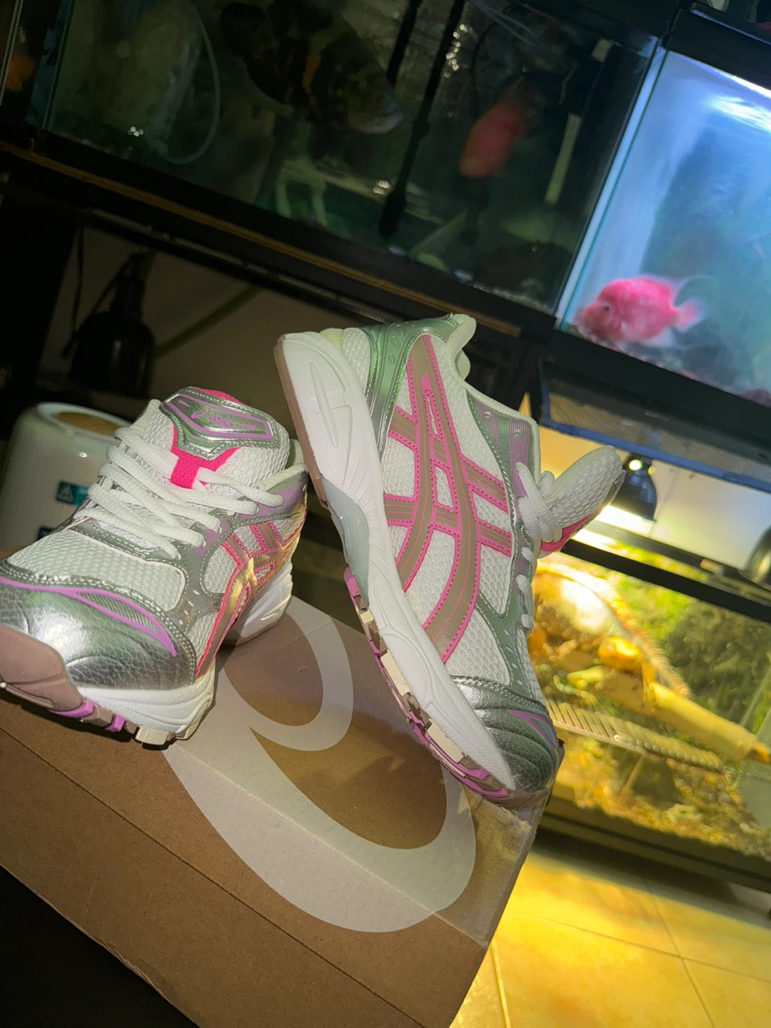 ASICS Women's White & Pink Running Shoes - photo 2