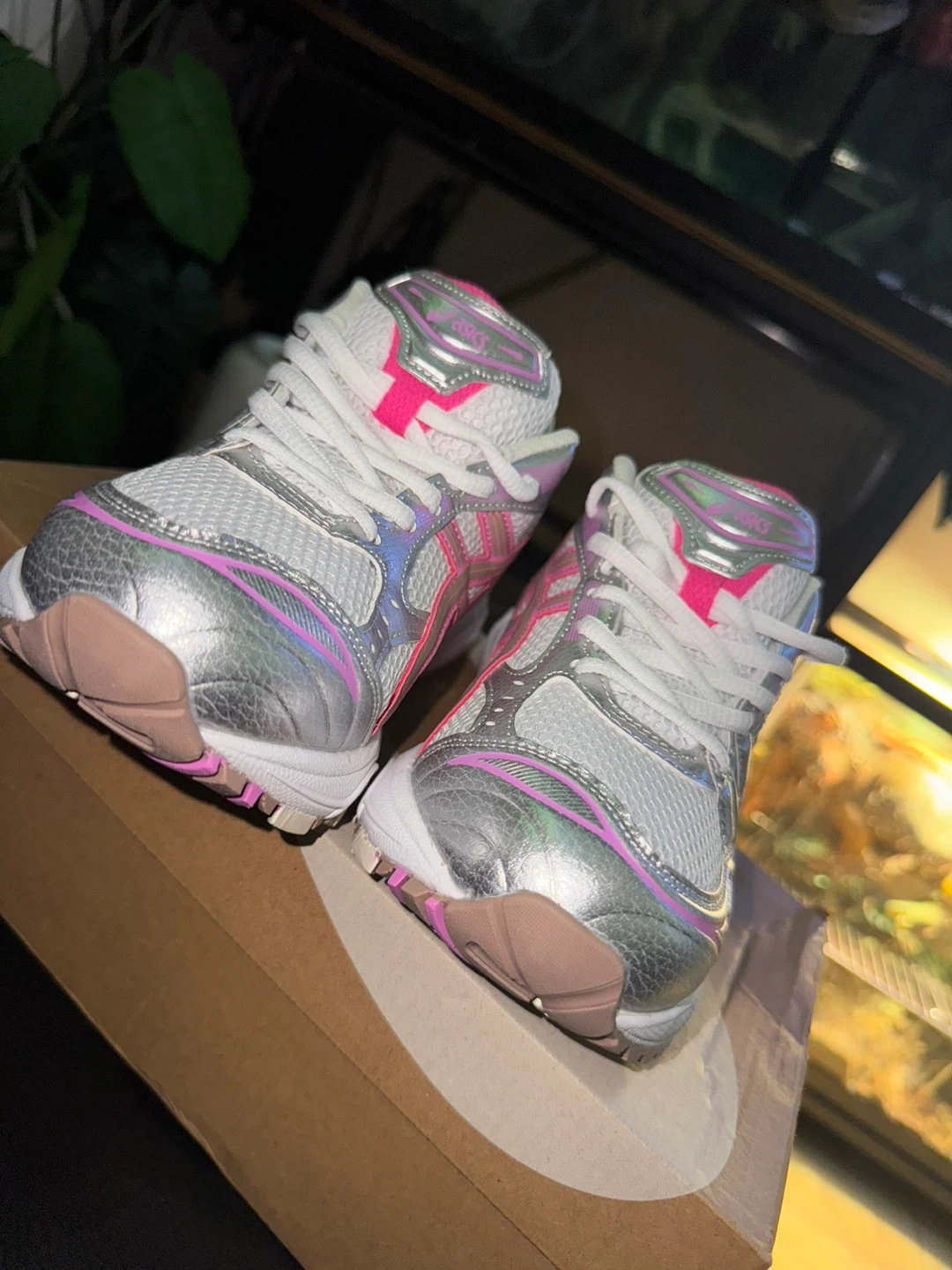 ASICS Women's White & Pink Running Shoes - photo 4