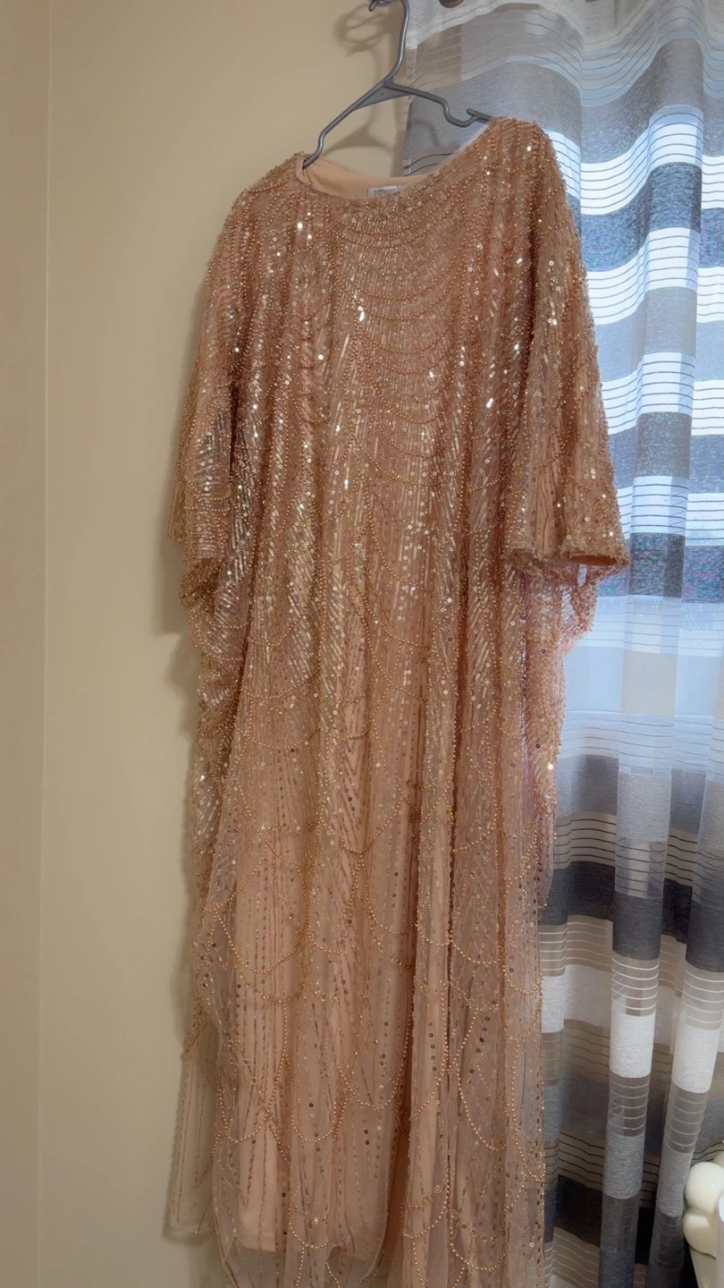 Sparkly Beaded Kaftan Dress