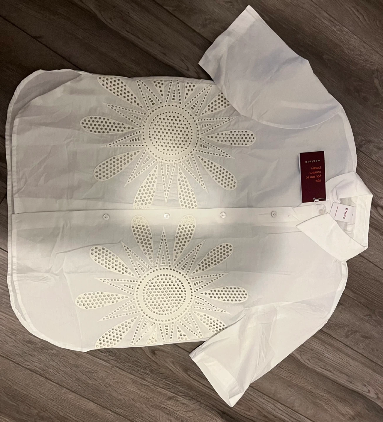 Formal shirt -  White Broderie Shirt - photo 2